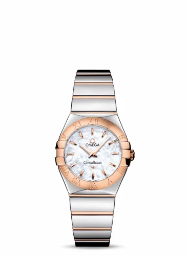 Omega Constellation Quartz 27 Polished Stainless Steel / Red Gold / MOP 123.20.27.60.05.003 (12320276005003)